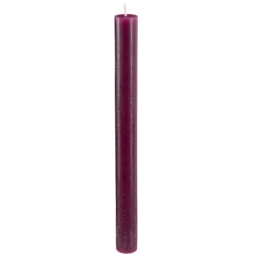 Product Taper Candles Solid Colored Burgundy 21×240mm 12 pcs
