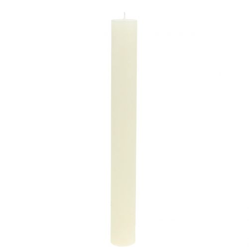 Floristik24 Taper Candles Solid Colored Cream 34mm x 300mm 4 Pcs