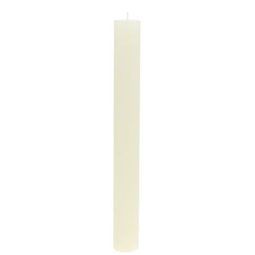 Floristik24 Taper candles solid-colored cream 34mm x 300mm 4pcs