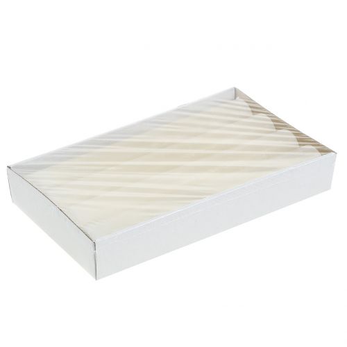 Product Taper Candles Solid Colored Cream 34mm x 300mm 4 Pcs