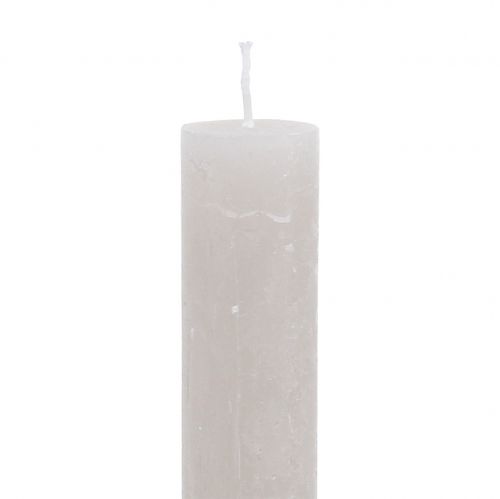 Product Taper Candles Solid Colored Gray 34mm x 240mm 4 Pcs