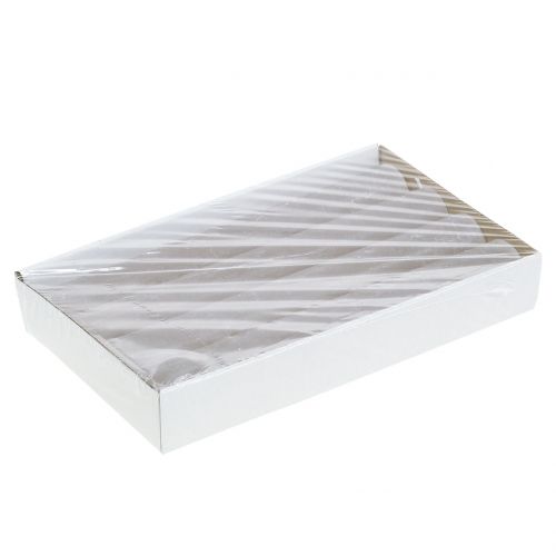 Product Taper Candles Solid Colored Gray 34mm x 240mm 4 Pcs
