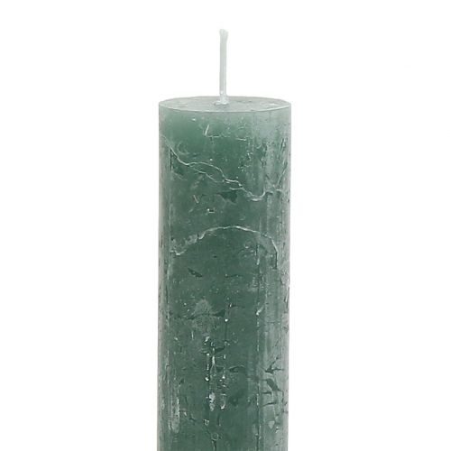 Product Taper candles colored green 34mm x 300mm 4pcs