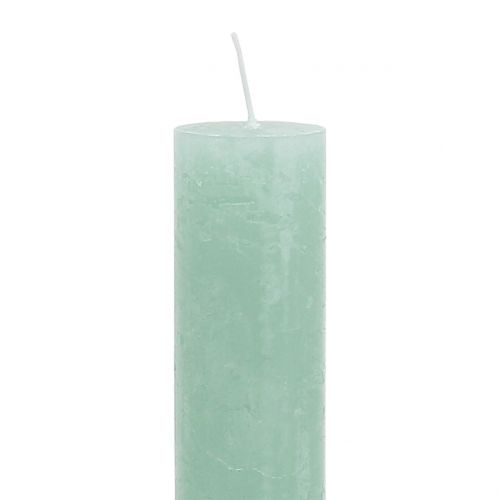 Product Candles colored through light green 34mm x 240mm 4pcs