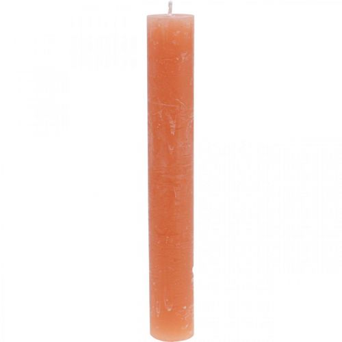 Product Candles colored through Orange Peach 34×240mm 4pcs