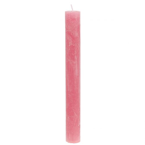 Taper Candles Solid Colored Pink 34mm x 300mm 4 Pcs