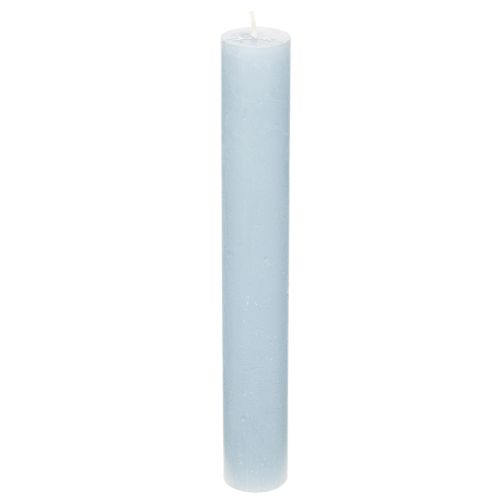 Set of 4 Blue Wax Taper Candles 34x240mm for Indoor Decoration buy online | Floristik24.co.uk