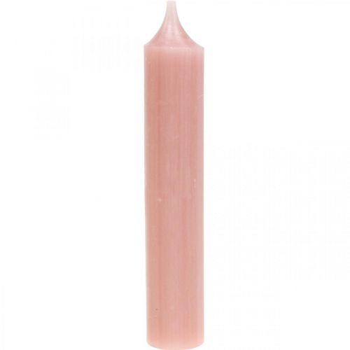 Floristik24 Taper candles short candles pink for decoration loop Ø21/110mm 6 pcs