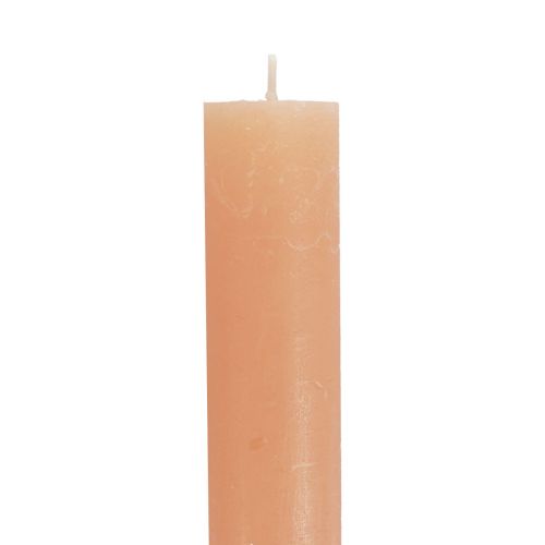 Product Taper Candles Solid Colored Peach Candles Orange 34×300mm 4 Pcs