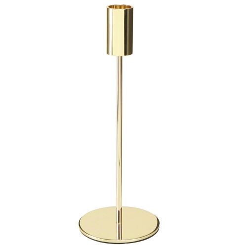 Gold metal candle holder modern 21.5cm 4 pieces