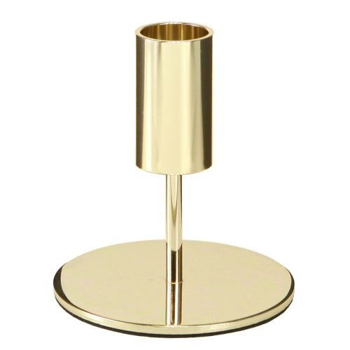 Gold Modern Candle Holder Metal H10cm 4 pcs