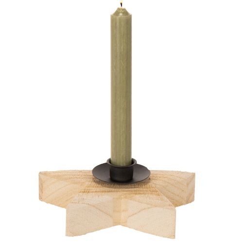 Wooden Star Candle Holder for