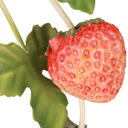 Product Candle holder metal strawberry decoration cream round H26cm