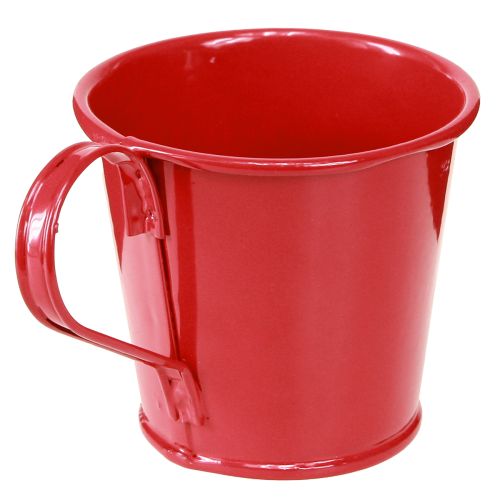 Product Metal candle holder cup red H6cm 6pcs