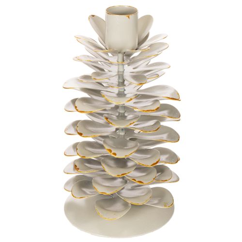 **Ceramic Pine Cone Candle Holder for Taper Candles 17cm**

```html
<h2>Ceramic Pine Cone Candle Holder for Taper Candles</h2>

<p>
This ceramic candle holder is designed in the shape of a pine cone, adding a winter-themed charm to your home décor. Finish