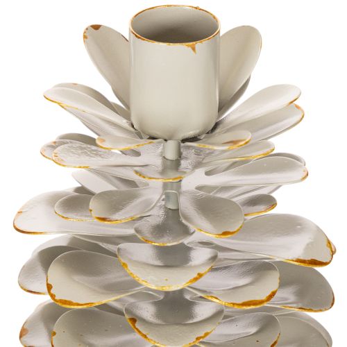 **Ceramic Pine Cone Candle Holder for Taper Candles 17cm**

```html
<h2>Ceramic Pine Cone Candle Holder for Taper Candles</h2>

<p>
This ceramic candle holder is designed in the shape of a pine cone, adding a winter-themed charm to your home décor. Finish | Floristik24.co.uk