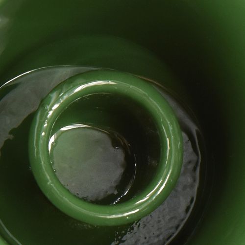Product Taper candle holder cup candle holder dark green H6cm 6pcs