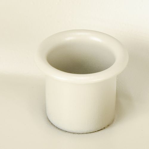 Product Taper candle holder for 4 candles, candle bowl, grey metal, Ø30cm