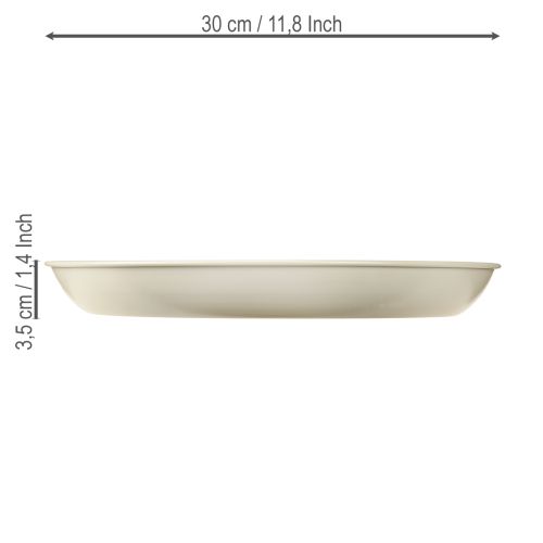 Product Taper candle holder for 4 candles, candle bowl, grey metal, Ø30cm