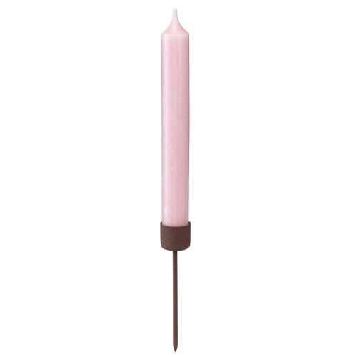 Product Stick candle holder rust brown Ø22mm H10.5cm 12 pcs