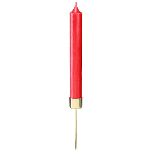 Product Stick candle holder gold Ø22mm H10.5cm 12 pcs