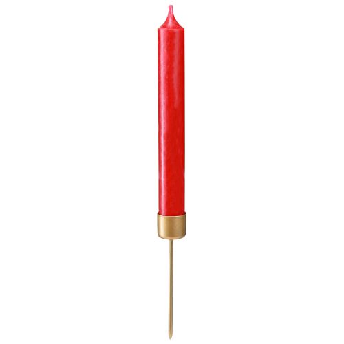 Product Stick candle holder matt gold Ø22mm H10.5cm 12 pcs