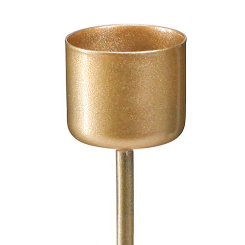 Product Stick candle holder matt gold Ø22mm H10.5cm 12 pcs