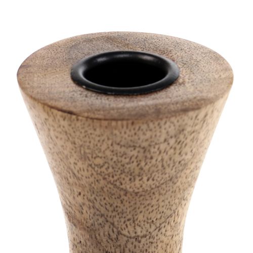 Product Stick candle holder wooden candlestick natural Ø6cm H20cm