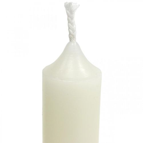 Floristik24 Rod candles short Candles cream for arrangements Ø22/110mm 6pcs