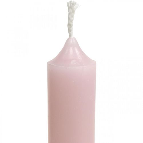 Floristik24 Pink candles short stick candles Ø22/110mm 6pcs