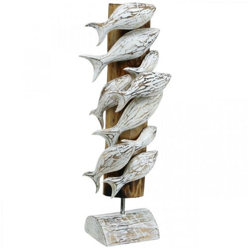 Floristik24 Decorative fish standing wooden school of fish Maritime decoration 59cm