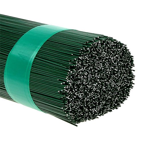 Floristik24 Plug-in wire painted green 1.1/450mm 2.5kg
