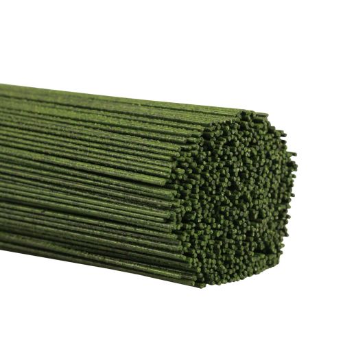 Floristik24 Gerbera wire plug-in wire floristry green 1.0/500mm 2.5kg