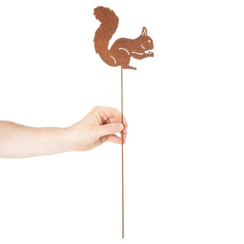Product Rustic Metal Squirrel Garden Stake Set – 52cm, 2 Pieces