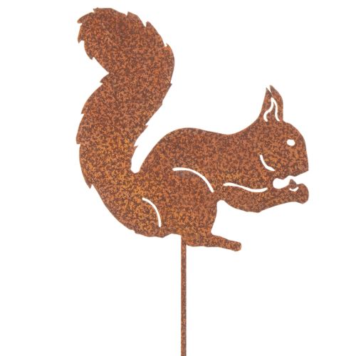 Rustic Metal Squirrel Garden Stake Set – 52cm, 2 Pieces | Floristik24.co.uk