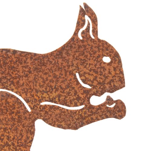 Rustic Metal Squirrel Garden Stake Set – 52cm, 2 Pieces | Floristik24.co.uk
