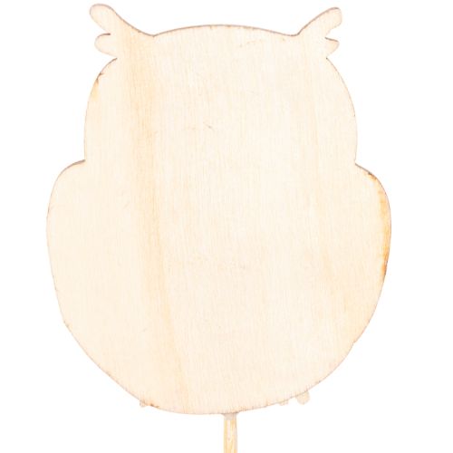 Wooden Owl Plant Stakes for Flower Arrangements and Pots, 31cm, Set of 12 | Floristik24.co.uk