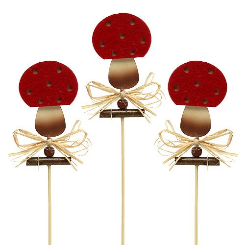 Product Plug fly agaric 7cm L33,5cm 16 pcs