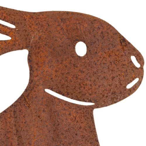 Product Easter bunny garden stake made of metal for stylish spring decoration outdoors, 80cm