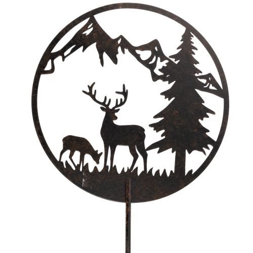 Metal Garden Stake with Deer