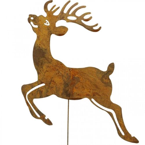 Floristik24 Garden plug patina decorative plug deer decoration 21.5cm