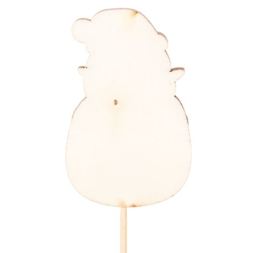Wooden Santa Picks for Festive Arrangements and Potted Plants 31cm - Set of 12 | Floristik24.co.uk
