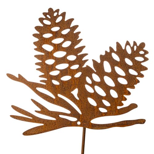 Metal Stake with Pinecone Design, Rustic Finish, 96cm buy online | Floristik24.co.uk
