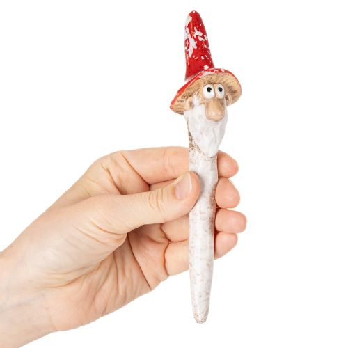 Dwarf Figurines with Red Mushroom Hat for Autumn Decorations - 17cm, Set of 2 | Floristik24.co.uk