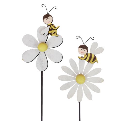 Floristik24 Spring decoration flower plug bee decoration 11×7.5cm 6pcs