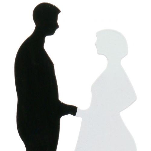 Floristik24 Deco-cutlery bridal couple H20cm 4pcs