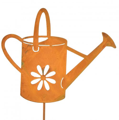 Flower plug metal rust decoration watering can 10x8.5cm 4pcs