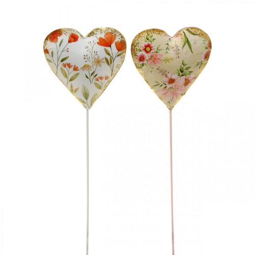 Flower Plug Heart Decorative Plug Heart Flowers 8×1.5×8cm 4 pcs
