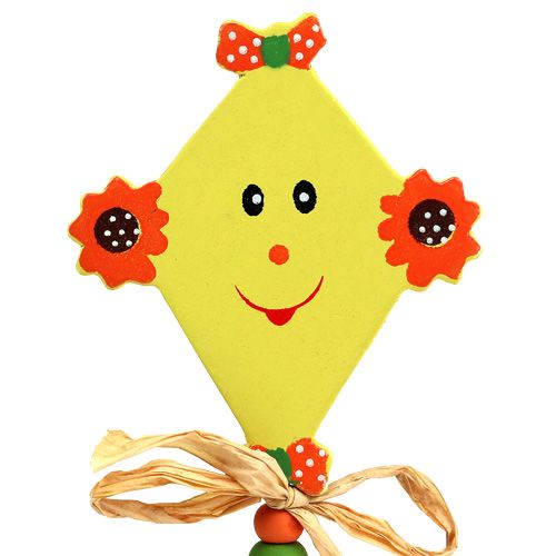 Floristik24 Flower plug Dragon yellow L31cm 4pcs