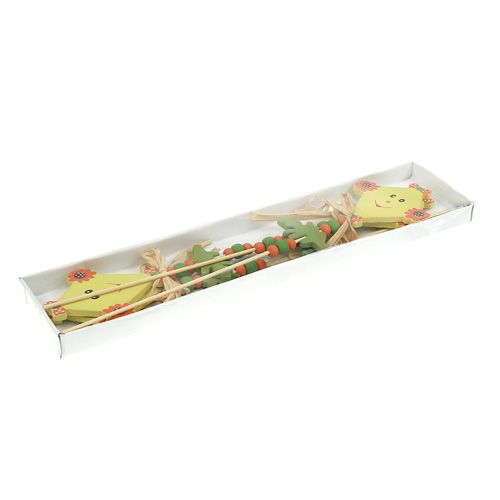 Floristik24 Flower plug Dragon yellow L31cm 4pcs